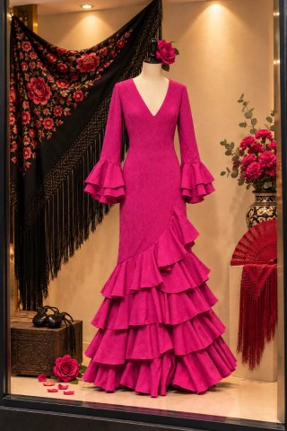 Conjunto Flamenco: Vestido, Falda y Camisa