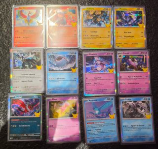 12 Cartas Pokémon 30 Aniversario