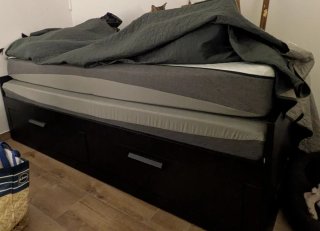Cama / Diván Brimnes Ikea Negro
