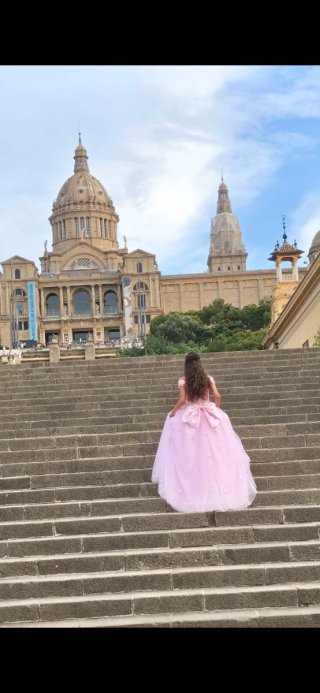 Vestido de Quinceañera Rosa