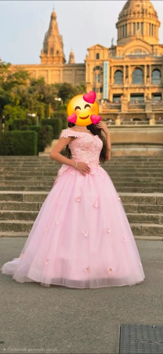 Vestido de Quinceañera Rosa