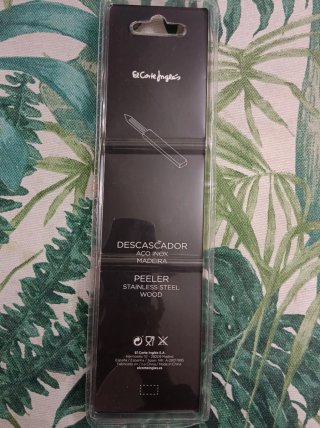 Pelador El Corte Inglés Acero Inoxidable Madera