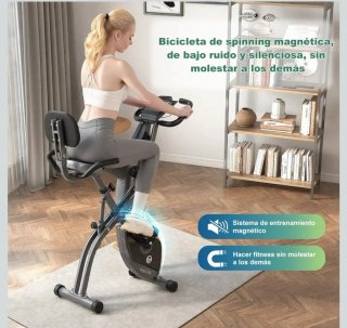 Bicicleta Estática Plegable 10 Niveles Resistencia