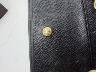 Portachiavi Louis Vuitton 6 Ganci Pelle Epi Nero