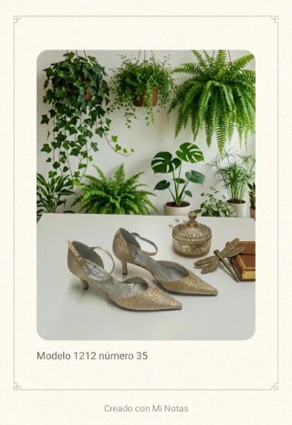 Zapatos de fiesta dorados talla 35. SIN ESTRENAR