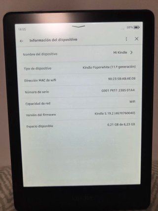 Kindle Paperwhite 11ª Gen Negro