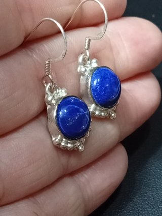 Pendientes Plata Ley lapizlazuli