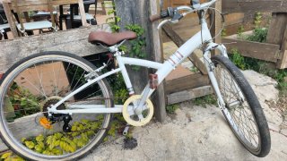 Bicicleta Decathlon Blanca