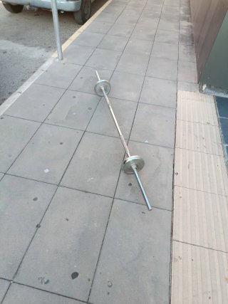 Barra de Pesas con 2 Discos de 5kg