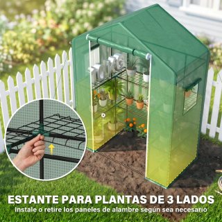 Invernadero de jardín verde