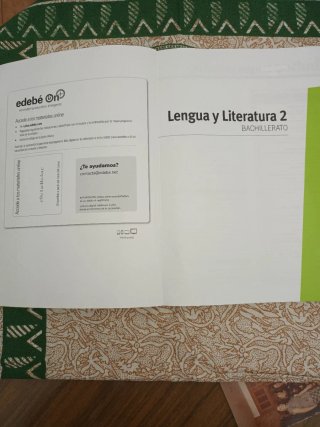 Lengua y literatura 2 Bachiller