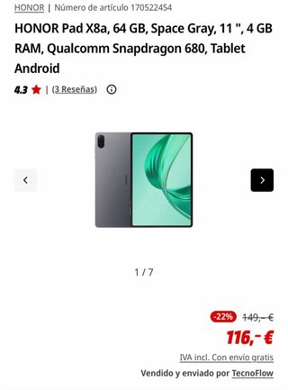 Honor Pad X8a Gris
