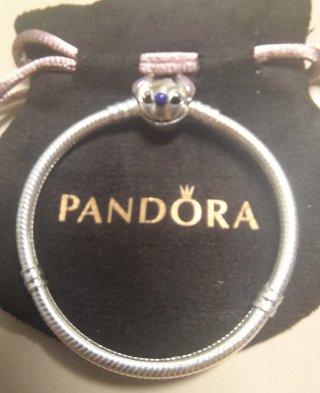Pulsera Pandora Disney Stitch Azul y Plata