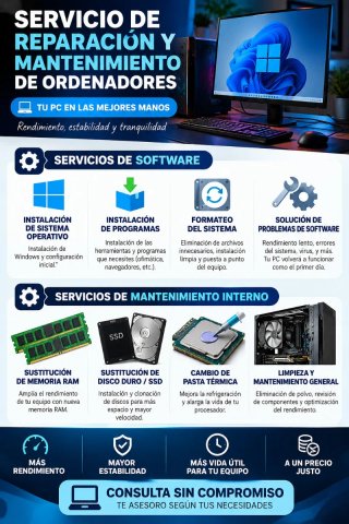 Servicio de mantenimiento de ordenadores