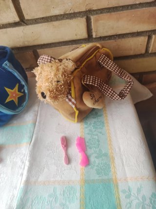 perritos peluche con bolso transportín
