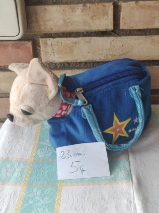 perritos peluche con bolso transportín