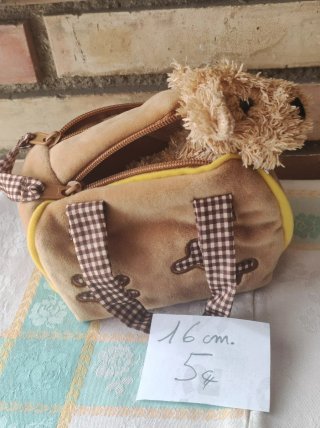 perritos peluche con bolso transportín