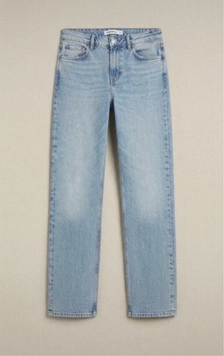 Pantalones vaqueros rectos / mom jeans azul claro