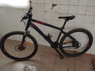 Bicicleta de Montaña Azul y fucsia