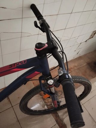 Bicicleta de Montaña Azul y fucsia