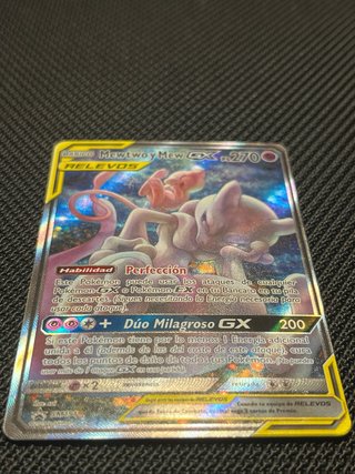 Carta Pokémon Mewtwo y Mew GX SM191