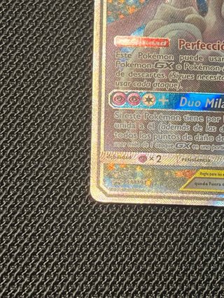 Carta Pokémon Mewtwo y Mew GX SM191