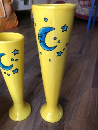 Set de 3 Objetos de Decoración en Cerámica