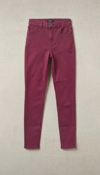 Pantalones Vaqueros Pitillo Granates