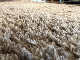 Alfombra de Pelo Largo Gris 300x290 cm