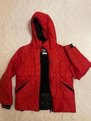 Chaqueta de esquí roja Wedze 150 talla 10 años
