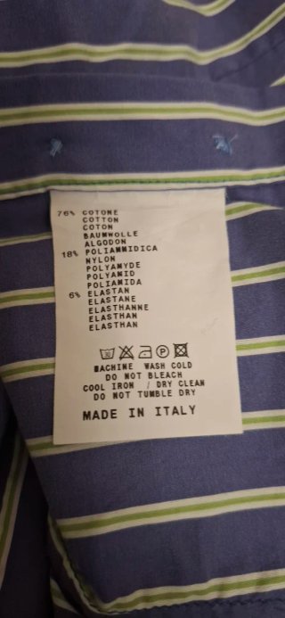 Camisa ETRO MILANO Talla M( 38) (Elástica / Gemelo