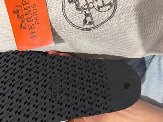 Mocasines Hermes Beige/Negro Ante