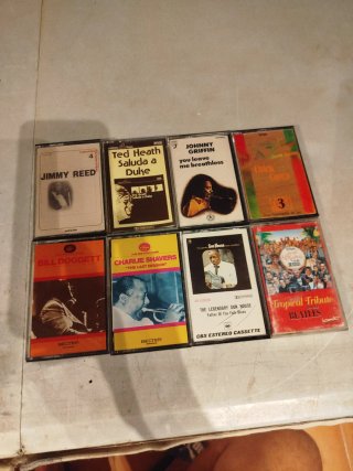 Lote de 8 Cintas de Casete Jazz y Blues