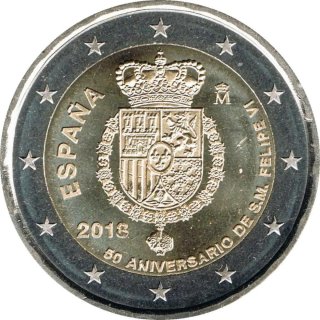 2 € España 2018 Conmemorativa Felipe VI