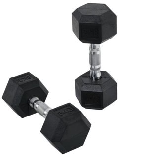 Set de 2 Mancuernas Hexagonales 8kg