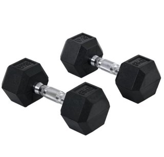 Set de 2 Mancuernas Hexagonales 8kg