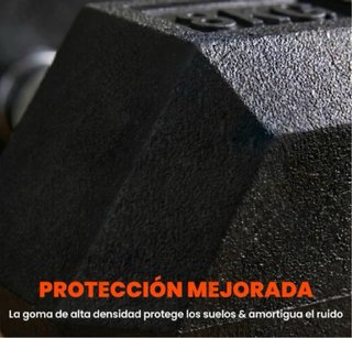 Set de 2 Mancuernas Hexagonales 8kg