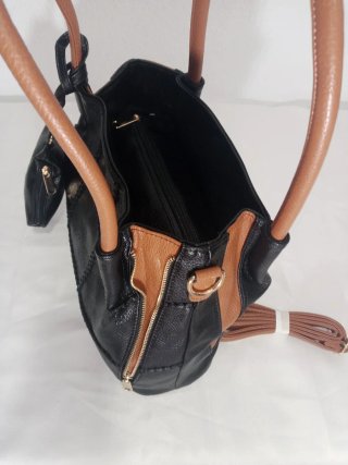 Bolso Negro y Marrón Mujer