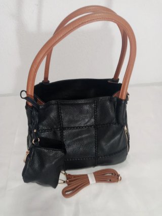 Bolso Negro y Marrón Mujer