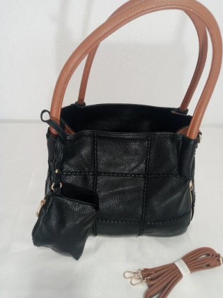 Bolso Negro y Marrón Mujer