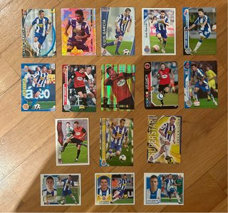 Lote de 16 cromos de Luis García