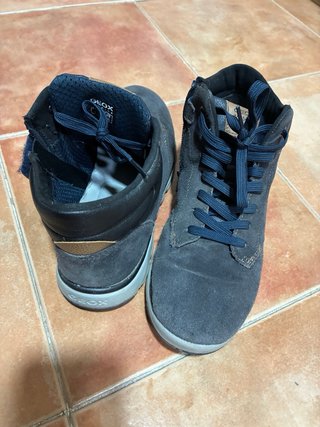 Botines Geox de Piel Azul Talla 38