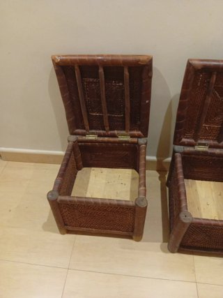 Set de 2 Cofres de Ratán