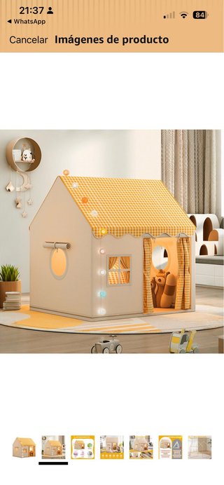 Casita de Juegos Infantil Tipi Amarilla