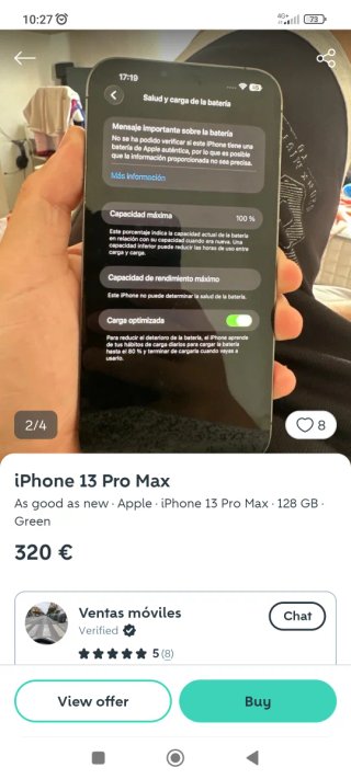 iPhone 13 Pro Max 128GB Azul/Gris