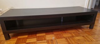 Mueble TV Ikea Negro/Marrón