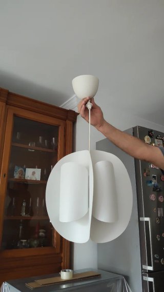 Lámpara de techo IKEA blanca
