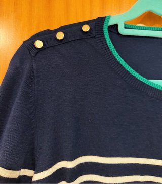 Camisola de Malha Stradivarius Azul e Verde