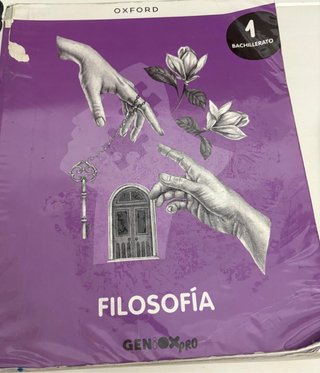 Libro Filosofía 1 Bachillerato Oxford