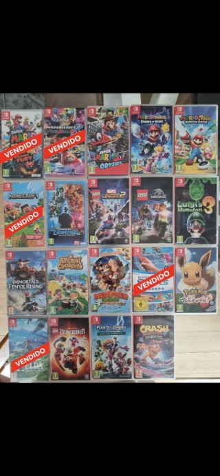 Juegos Nintendo Switch. Preguntar precios unidad.